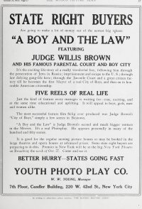 A Boy and the Law