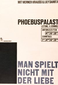 Man spielt nicht mit der Liebe