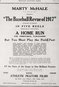 The Baseball Revue of 1917