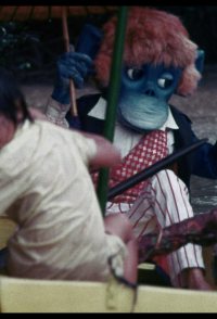 The Rare Blue Apes of Cannibal Isle